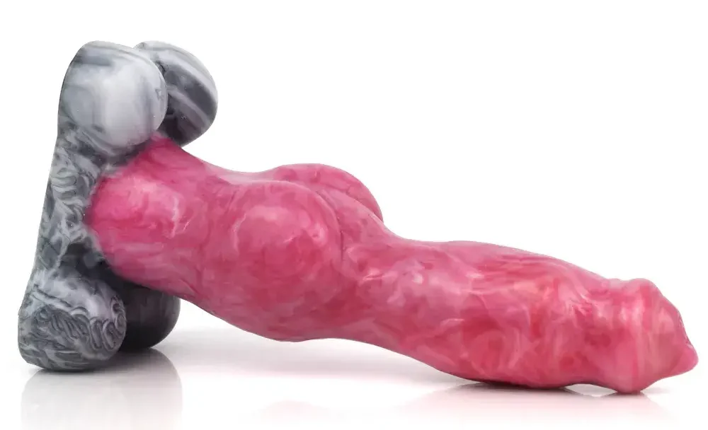 Chim giả cho nữ kiểu dương vật chó DV74B silicone an toàn nút thắt kích thích âm đạo size khủng