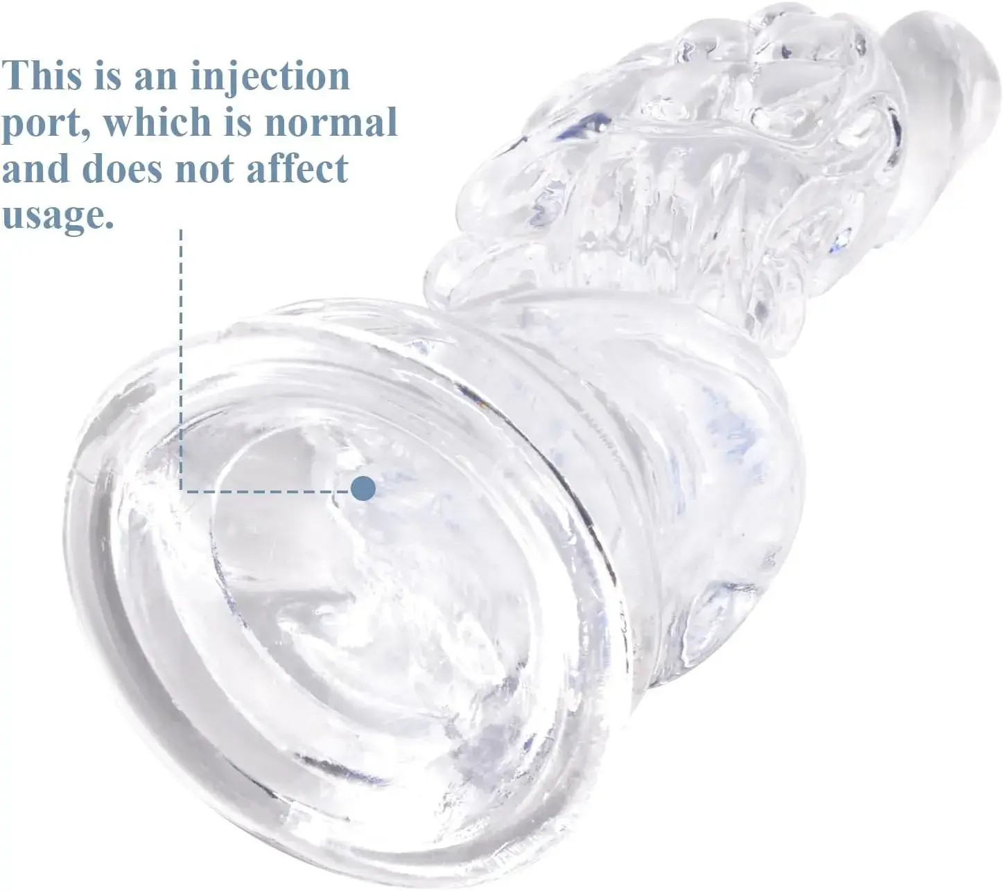 Dương vật giả trong suốt đầu rồng hàng khủng DV74C silicone an toàn size lớn kích thích âm đạo nữ