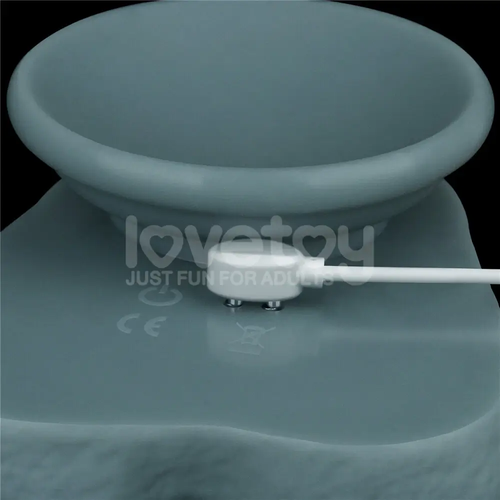 Dương vật giả khủng siêu mềm rung thụt sướng điên đảoDV56E silicone 2 lớp, rung thụt 3 chế độ, điều khiển từ xa, sạc USB, màu xanh