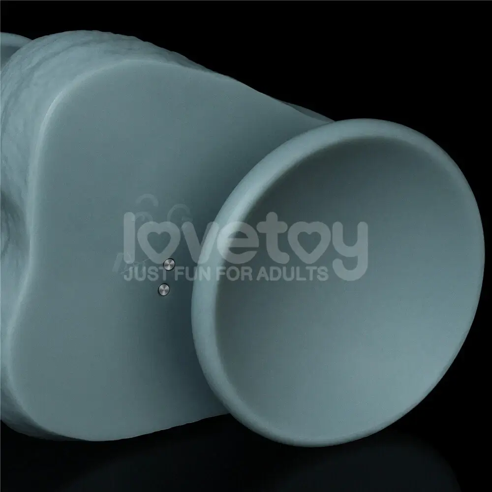 Dương vật giả khủng siêu mềm rung thụt sướng điên đảoDV56E silicone 2 lớp, rung thụt 3 chế độ, điều khiển từ xa, sạc USB, màu xanh