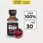 Popper Rush Black 30ml – Chuẩn Mỹ, lực Mạnh và giữ Phê dài