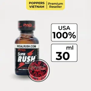 Popper Rush Black 30ml – Chuẩn Mỹ, lực Mạnh và giữ Phê dài