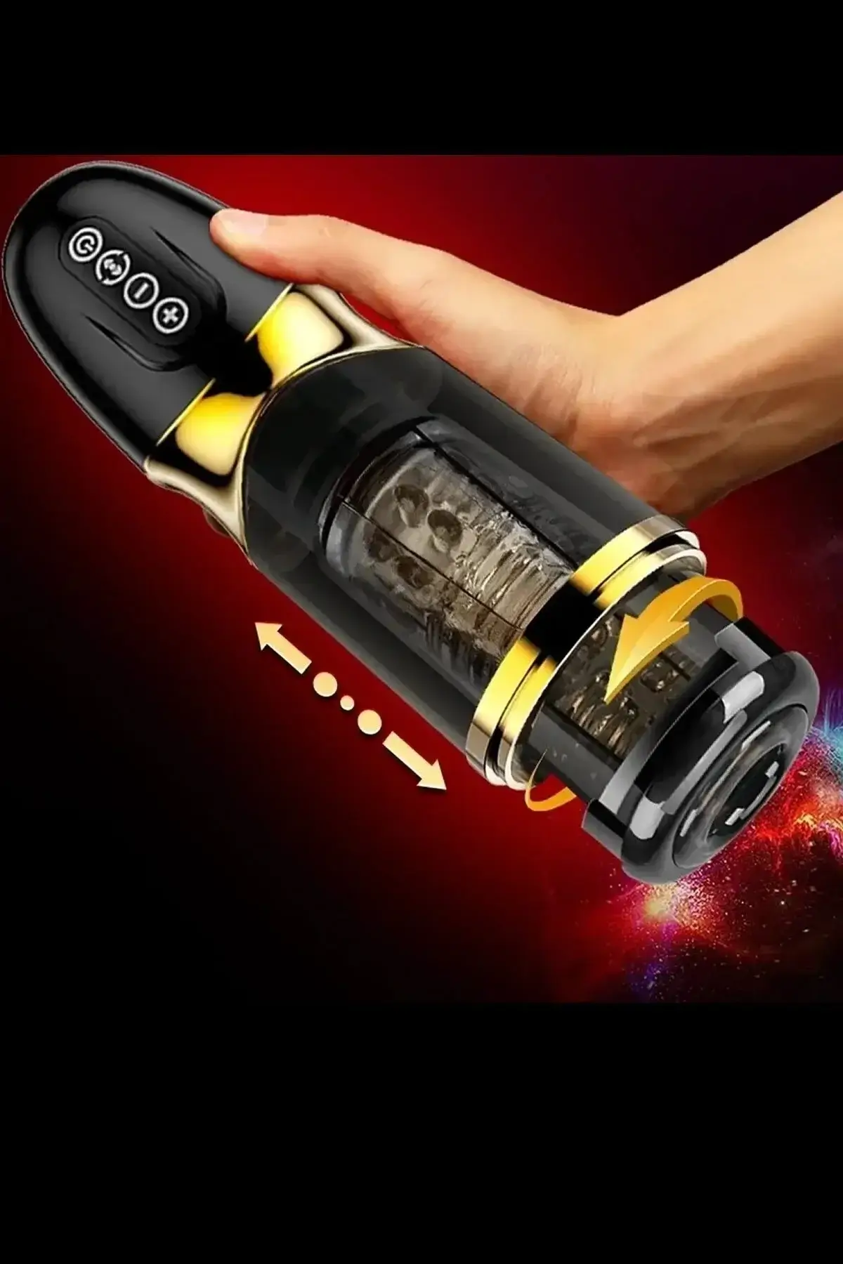 Máy Sục Cu Tự Động Có Đế Xoay Thụt Kích Thích Dương Vật Nam Giới Khi Thủ Dâm Tự Sướng AD34M