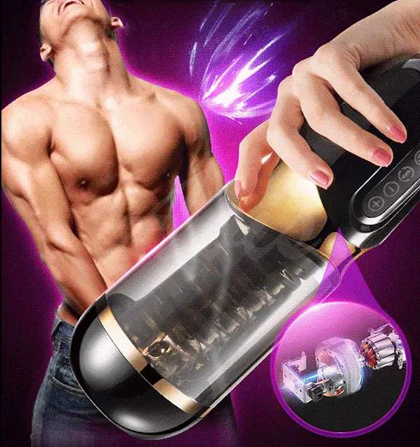 Máy Sục Cu Tự Động Có Đế Xoay Thụt Kích Thích Dương Vật Nam Giới Khi Thủ Dâm Tự Sướng AD34M