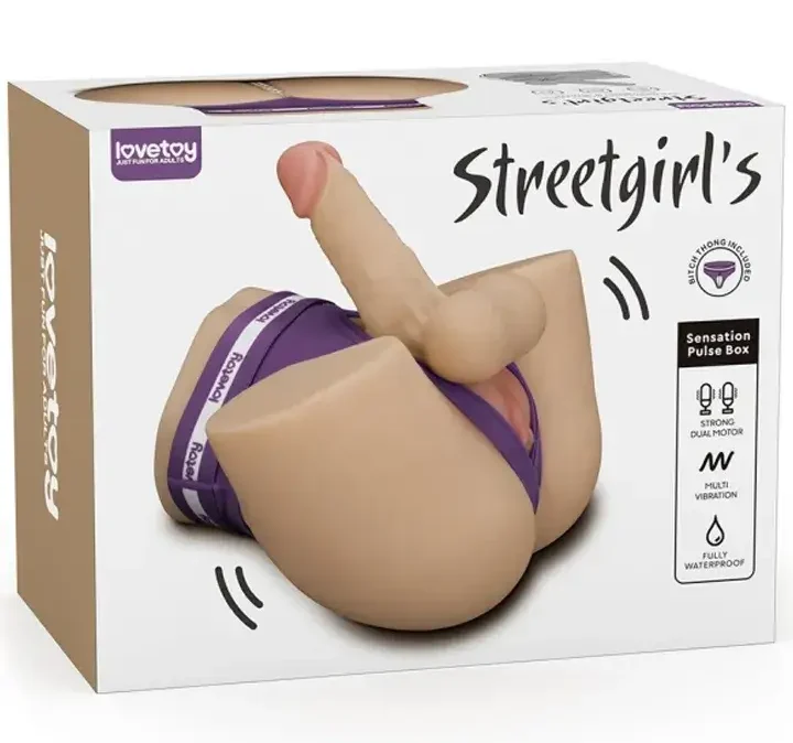 Dương vật giả kết hợp âm đạo giả cao cấp cho nam nữ les gay, DV36M silicon an toàn, 7 chế độ rung, chống nước, kèm quần lót lọt khe