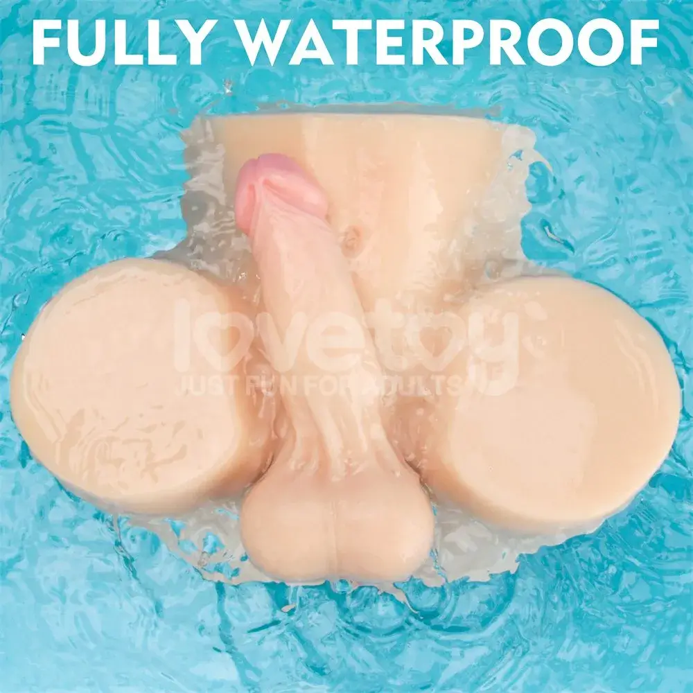 Dương vật giả kết hợp âm đạo giả cao cấp cho nam nữ les gay, DV36M silicon an toàn, 7 chế độ rung, chống nước, kèm quần lót lọt khe