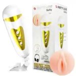 AD45E Âm đạo giả gắn tường có rung âm thanh rên rỉ được nam thích