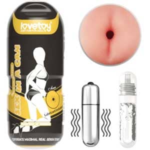 AD43A Dụng cụ thủ dâm kiểu cốc hậu môn có rung cho nam giới sướng