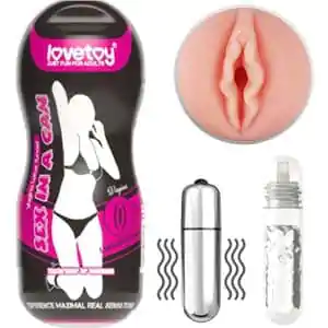 AD42A Âm đạo giả kiểu cốc tự sướng như thật có rung cho nam lên đỉnh