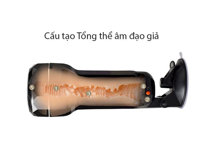 Cốc thủ dâm rung treo tường nam DC45Q chất lượng cao Cúp máy bay rung treo tường nam chất lượng cao