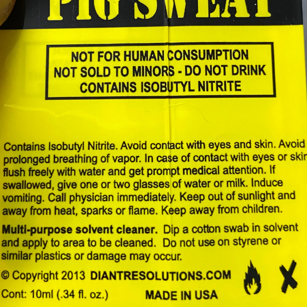 Nhãn chai Pop Sweat 10ml chính hãng - Chứa đầy đủ thông tin nhà sản xuất